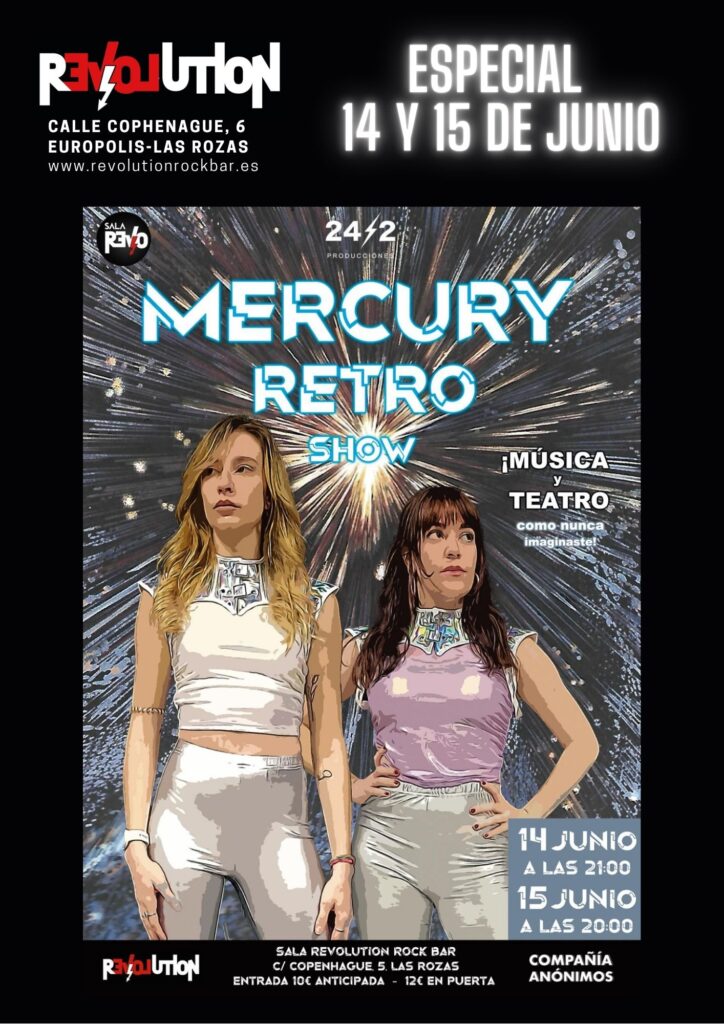 CARTEL PUERTA 14-15jun MERCURY RETRO